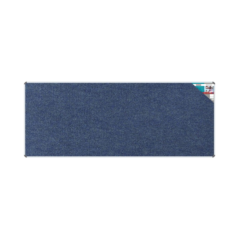 Parrot Products Bulletin Board Ribbed Aluminium Frame (3000x1200mm - Denim)