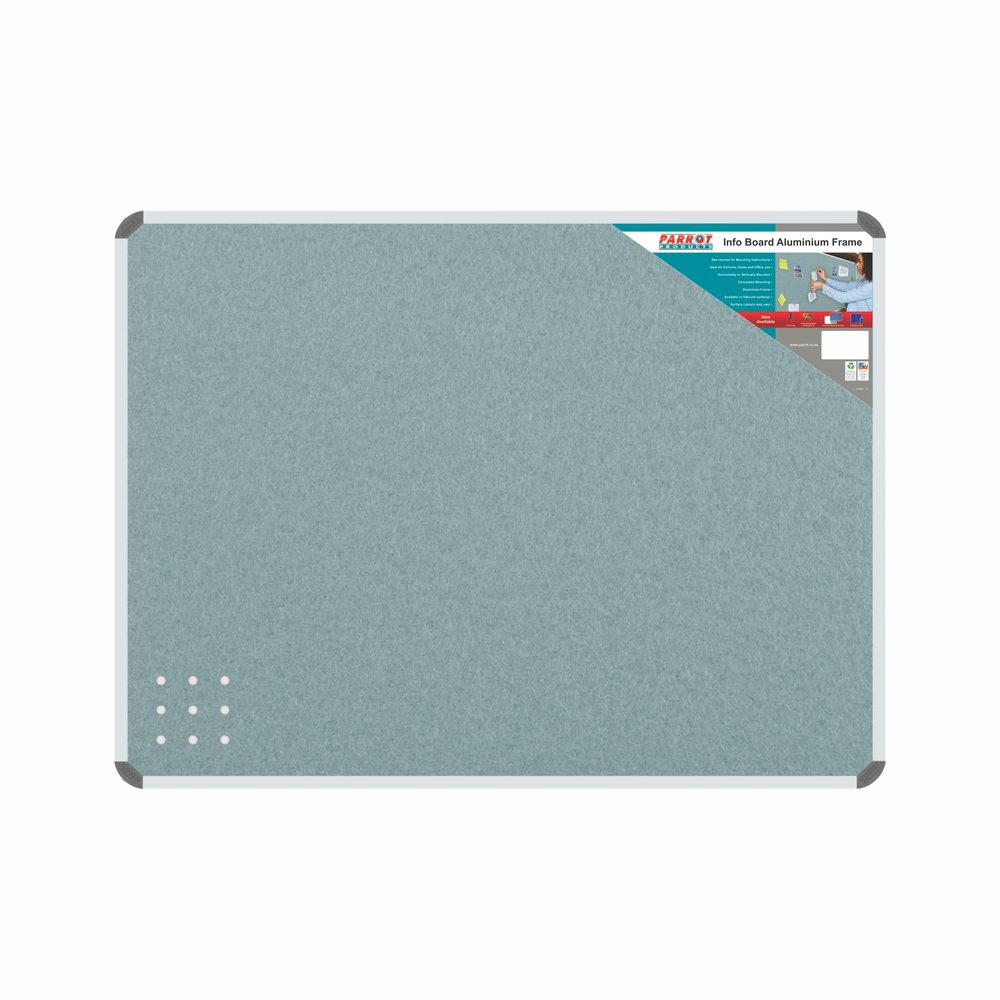 Parrot Products Info Board (Aluminium Frame - 900*900mm - Grey)