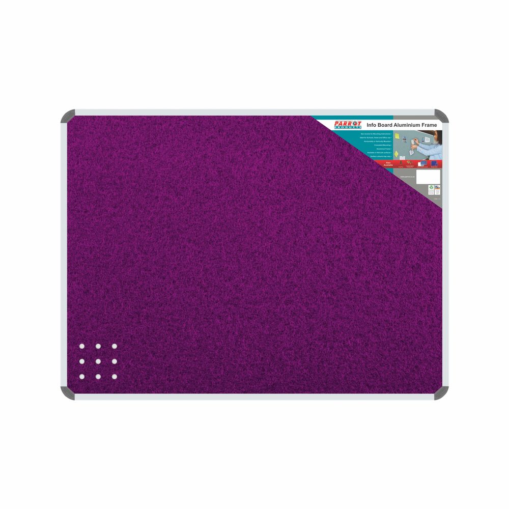 Parrot Products Info Board (Aluminium Frame - 1200*900mm - Purple)