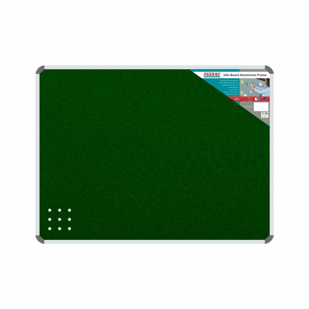 Parrot Products Info Board (Aluminium Frame - 1200*900mm - Green)