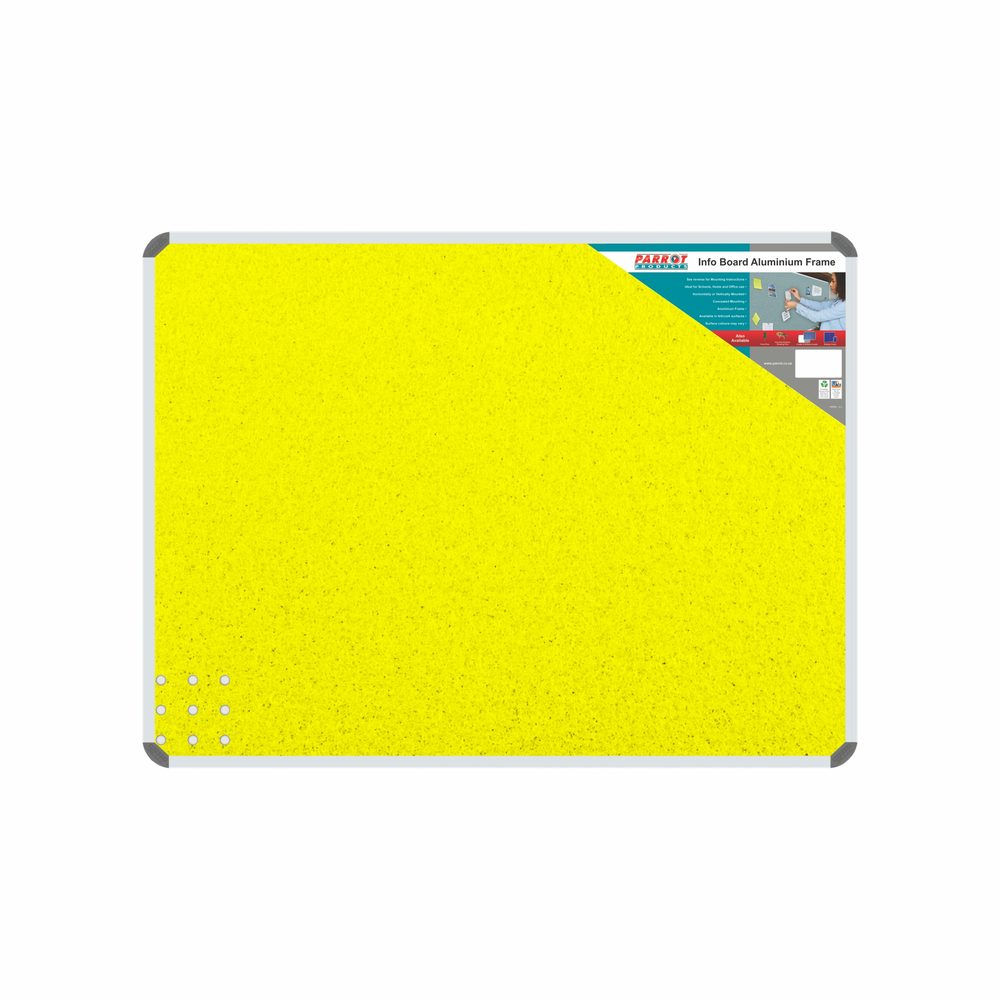 Parrot Products Info Board (Aluminium Frame - 1200*900mm - Yellow)