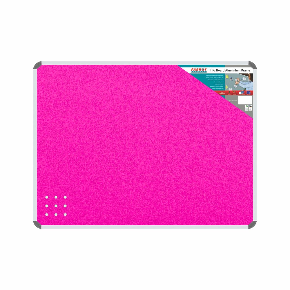 Parrot Products Info Board (Aluminium Frame - 1000*1000mm - Pink)