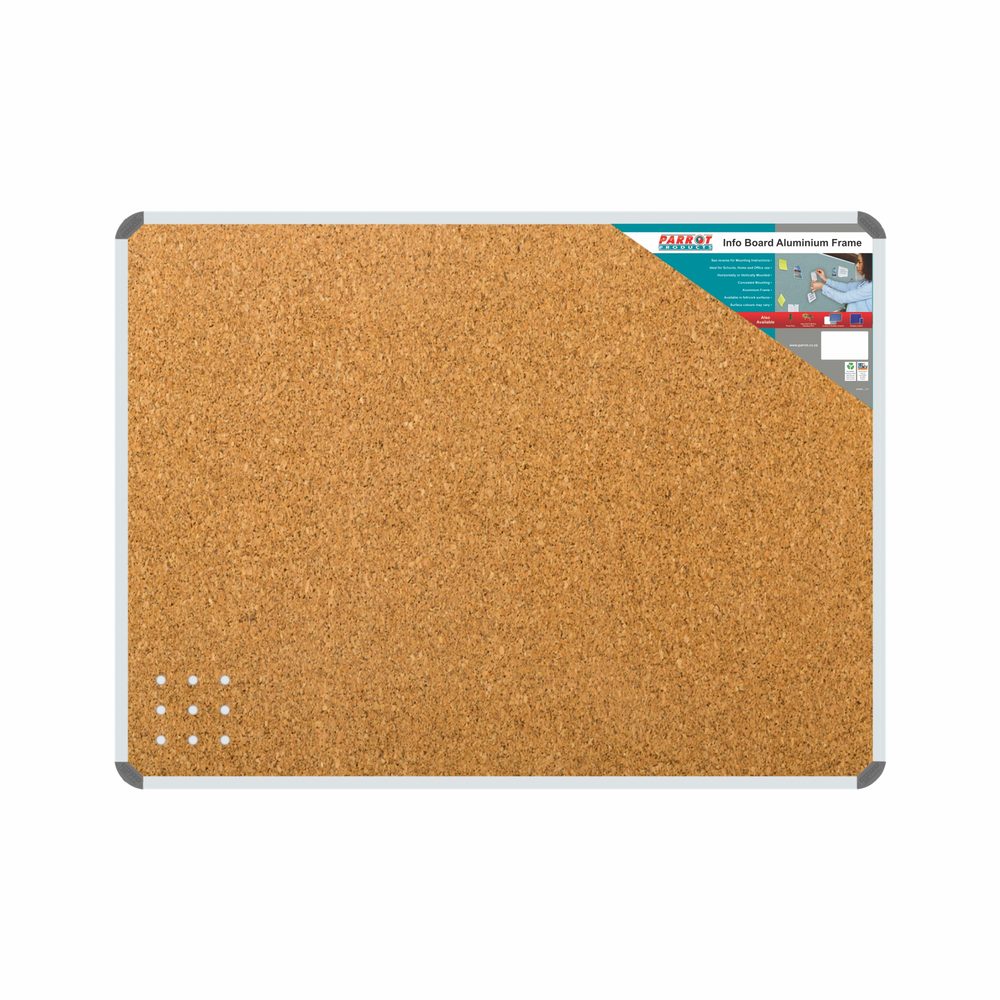 Parrot Products Info Board (Aluminium Frame - 1200*1000mm - Cork)
