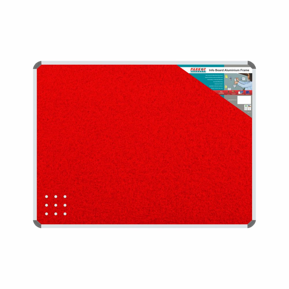 Parrot Products Info Board (Aluminium Frame - 1200*1200mm - Red)