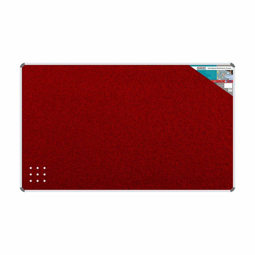 Parrot Products Info Board (Aluminium Frame - 1500*1200mm - Burgandy)