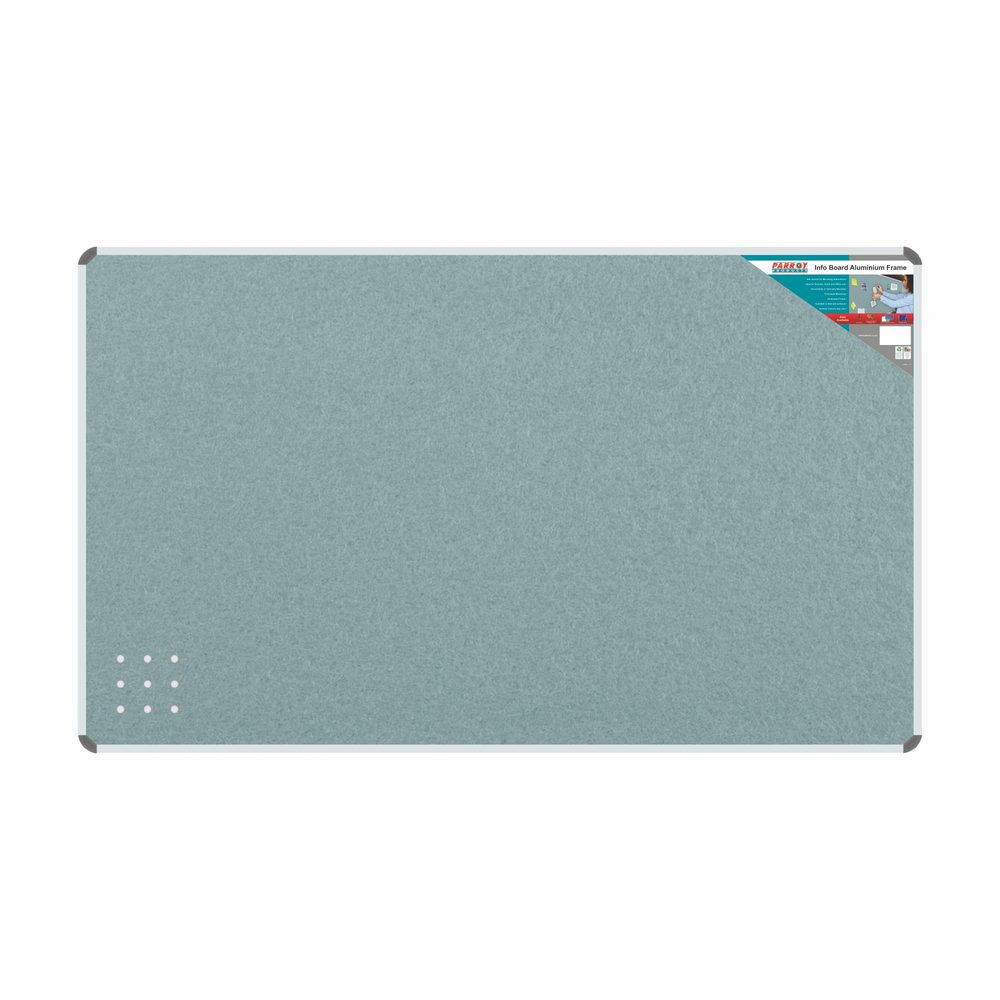 Parrot Products Info Board (Aluminium Frame - 1500*900mm - Grey)