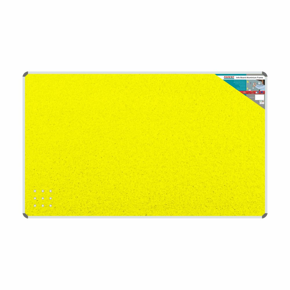 Parrot Products Info Board (Aluminium Frame - 1500*900mm - Yellow)
