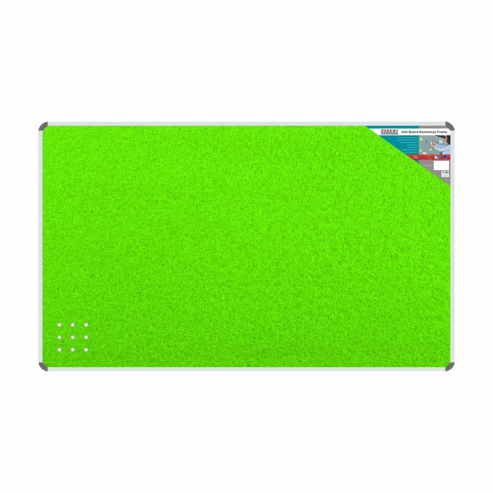 Parrot Products Info Board (Aluminium Frame - 2000*1200mm - Lime Green)