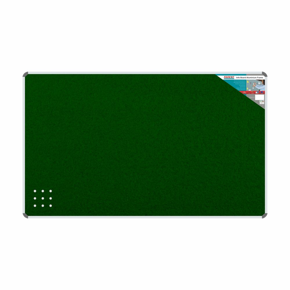 Parrot Products Info Board (Aluminium Frame - 2400*1200mm - Green)