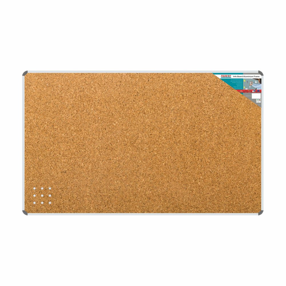 Parrot Products Info Board (Aluminium Frame - 2400*1200mm - Cork)