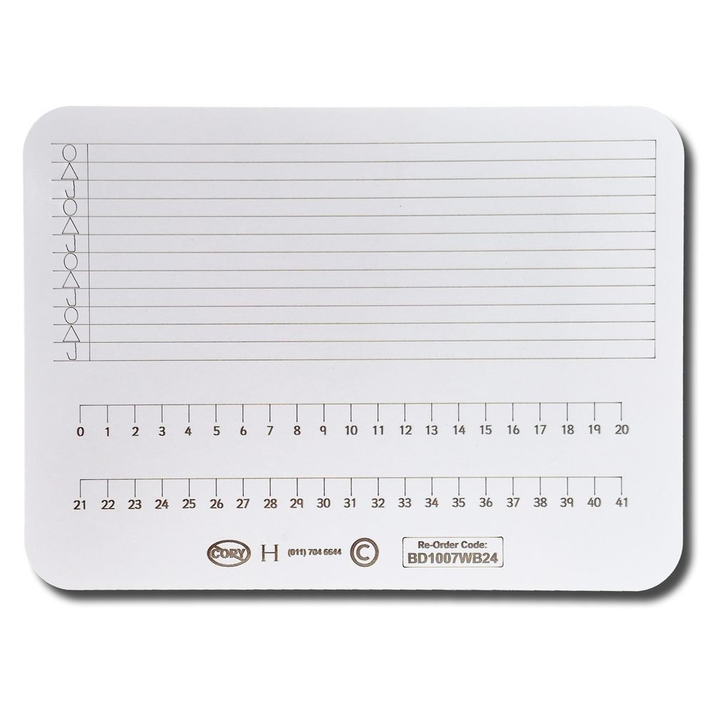 Parrot Products WRITING SLATE MARKER BOARD DOUBLE SIDED WB24 297X210MM PACK OF 10