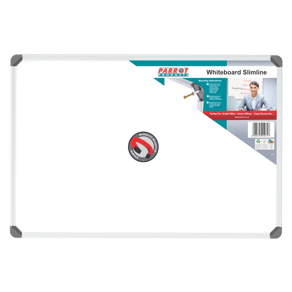 Parrot Products Slimline Magnetic Whiteboard (600*450mm)