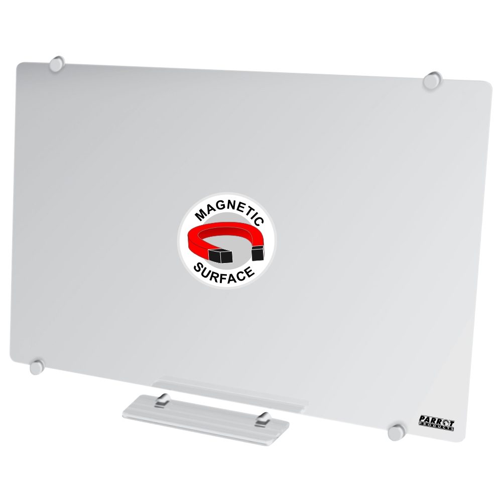 Parrot Products Magnetic Glass Whiteboard (2400*1200mm)