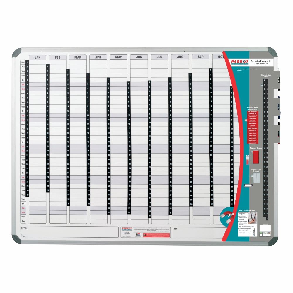 Parrot Products Magnetic Year Planner (2400*1200mm)