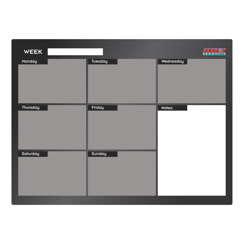 Parrot Products Cast Acrylic Weekly Planner (Cast Acrylic - 600 x 450mm)