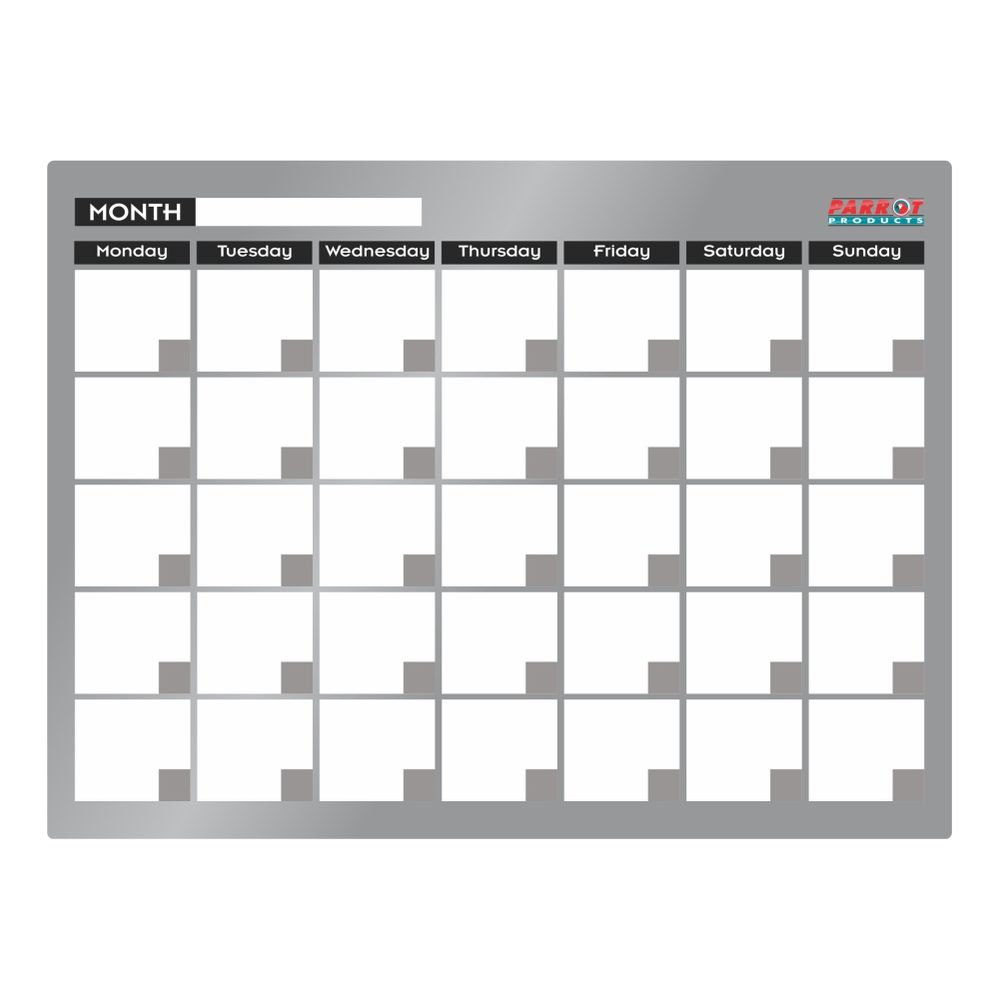 Parrot Products Cast Acrylic Monthly Planner (Cast Acrylic - 600 x 450mm)