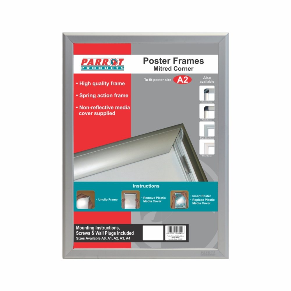 Parrot Products Poster Frame (A2 - 655*480mm - Single Sided - Mitred Corner)