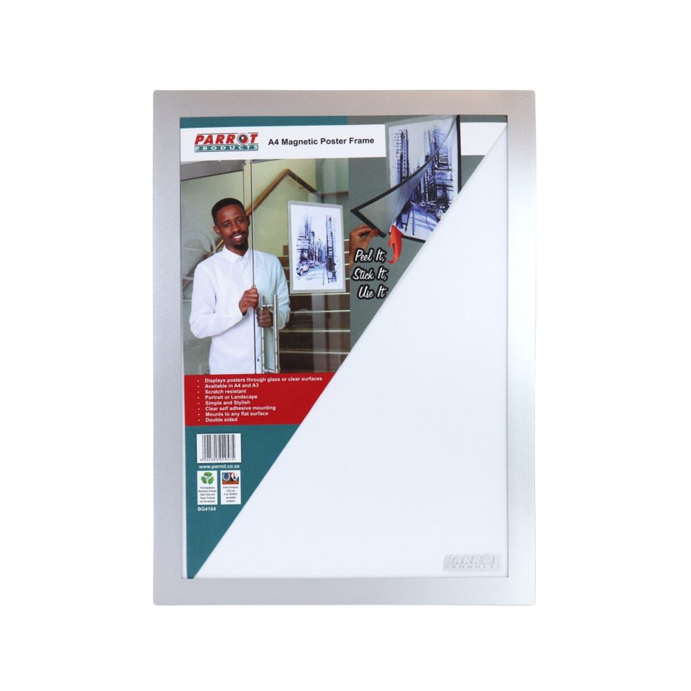Parrot Products A4 Magnetic Self Adhesive Poster Frame (320*230mm)