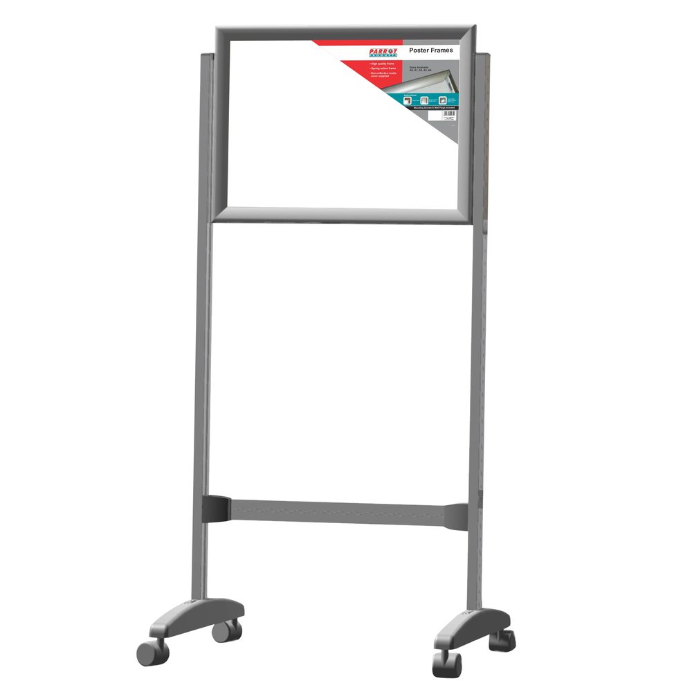 Parrot Products Poster Frame Stand (A0 - Double Sided - Castors)