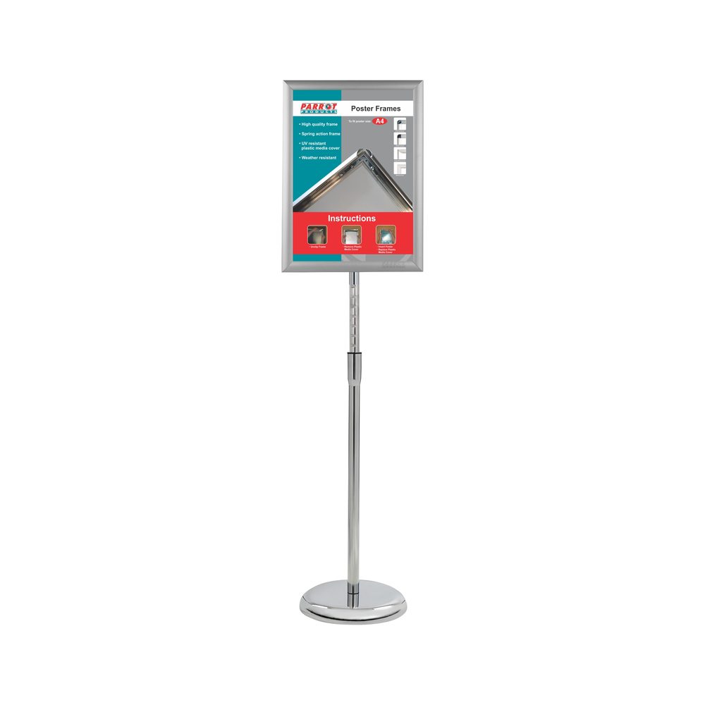 Parrot Products Lollipop aluminium poster frame stand A4