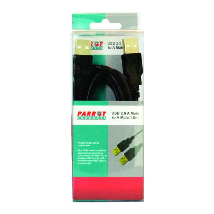 Parrot Products USB 2.0 (A Male to A Male) Cable (1.8 Meters)