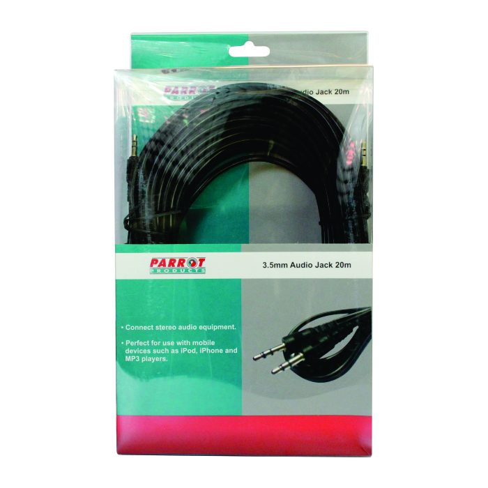 Parrot Products 3.5mm Audio Jack Cable (20 Meters - Jack - Jack)