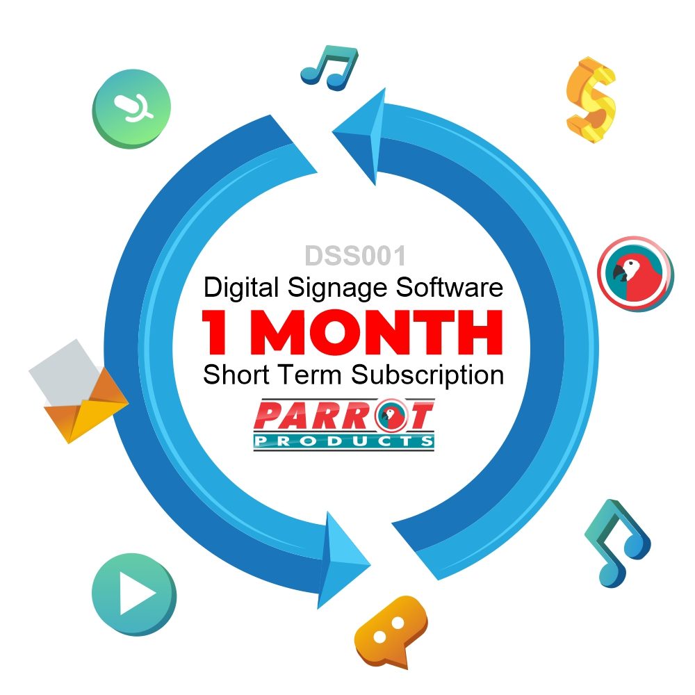 Parrot Products Software - Digital Signage Software Subscription Monthly