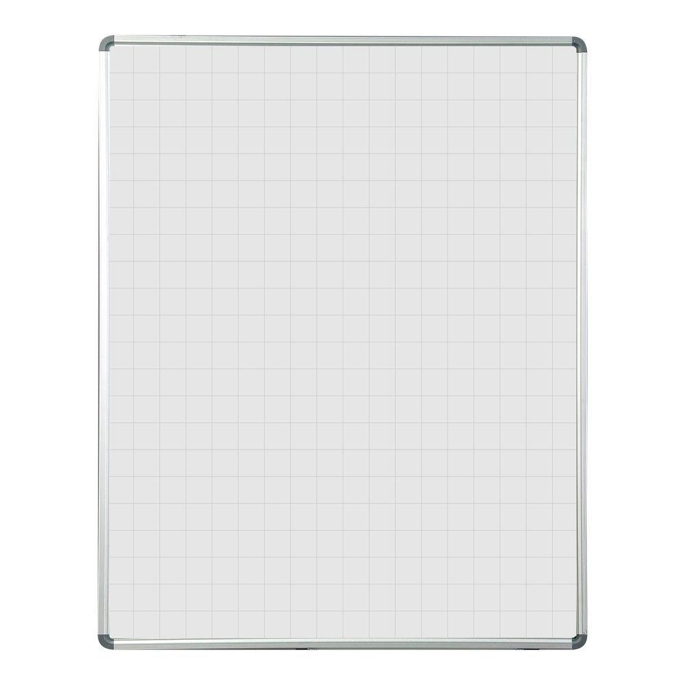Parrot Products Educational Board Magnetic Whiteboard (1220*920 - Grey Squares - Side Panel - Option A)