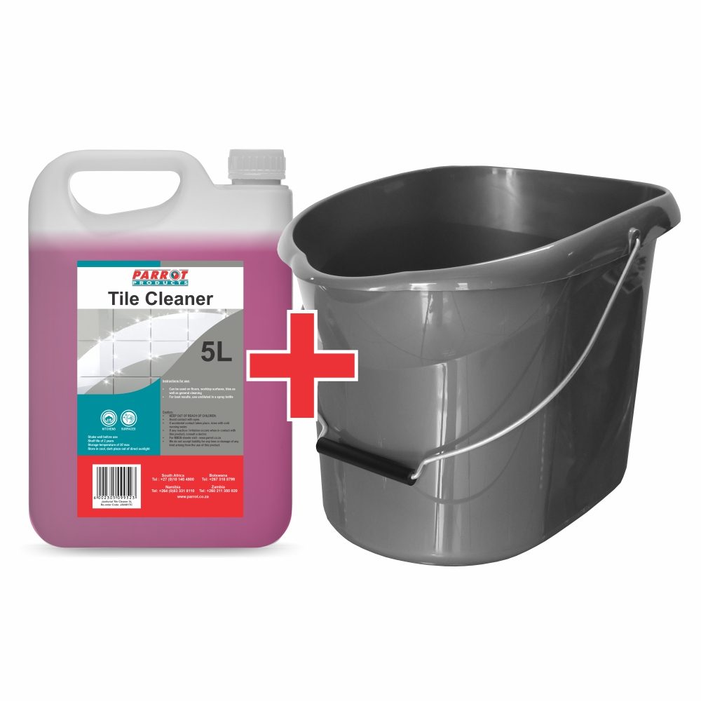 Parrot Products Janitorial Bucket + Tile Cleaner (JA0702 + JA0401TC) Promotion
