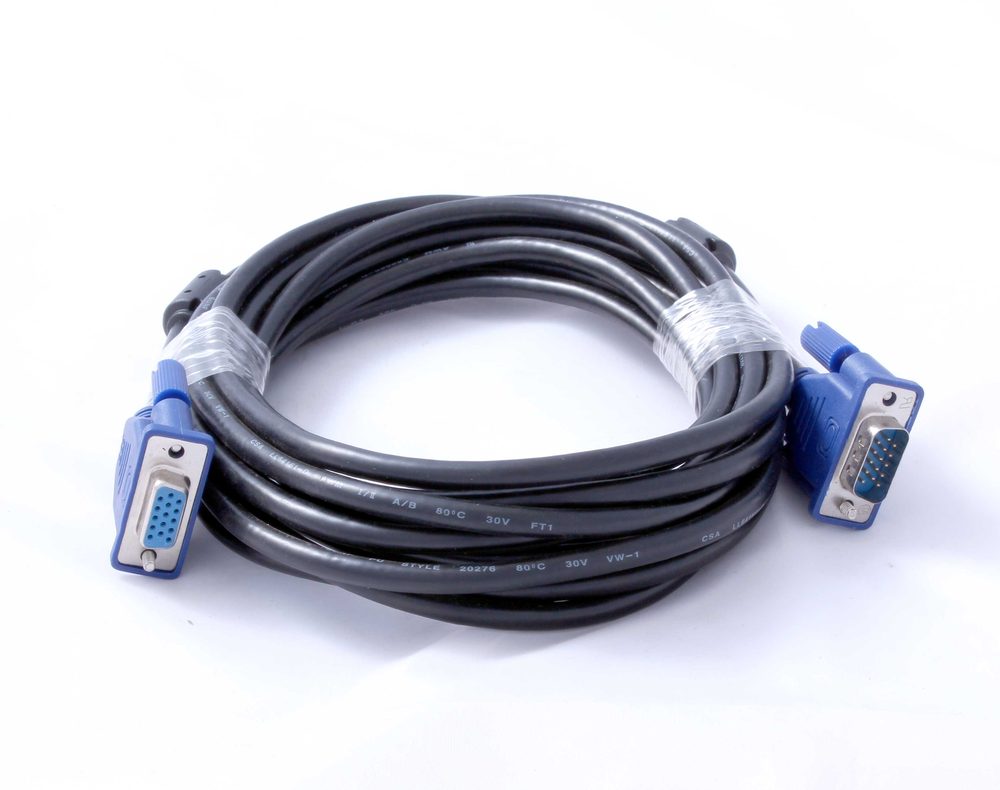 Parrot Products Cable - 15 Pin Male To Female VGA (5M)