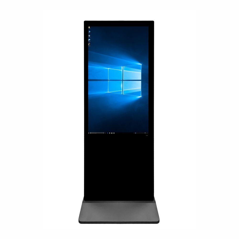 Parrot Products Touch LED - 43 Inch Touch Standing Kiosk (Black)