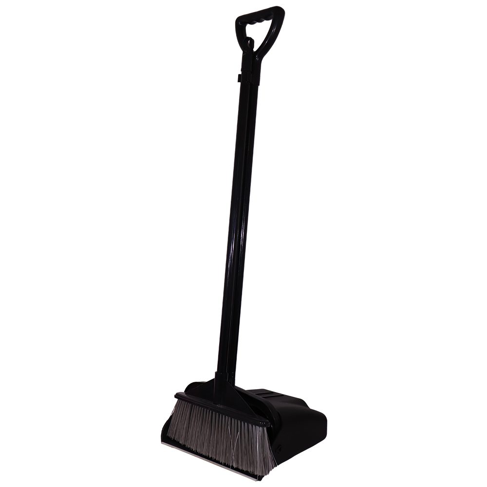 Parrot Products Janitorial Plastic Long Handle Scoop and Broom