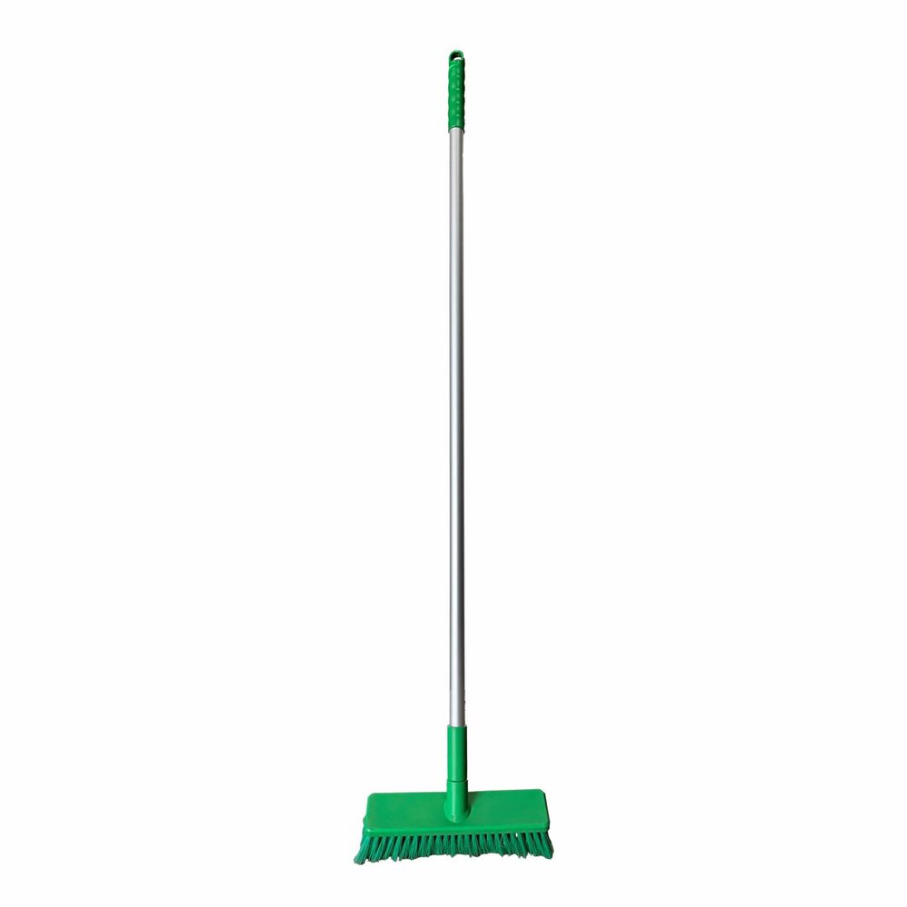 Parrot Products HACCP Soft Bristle Broom Green Commercial Cleaning Broom