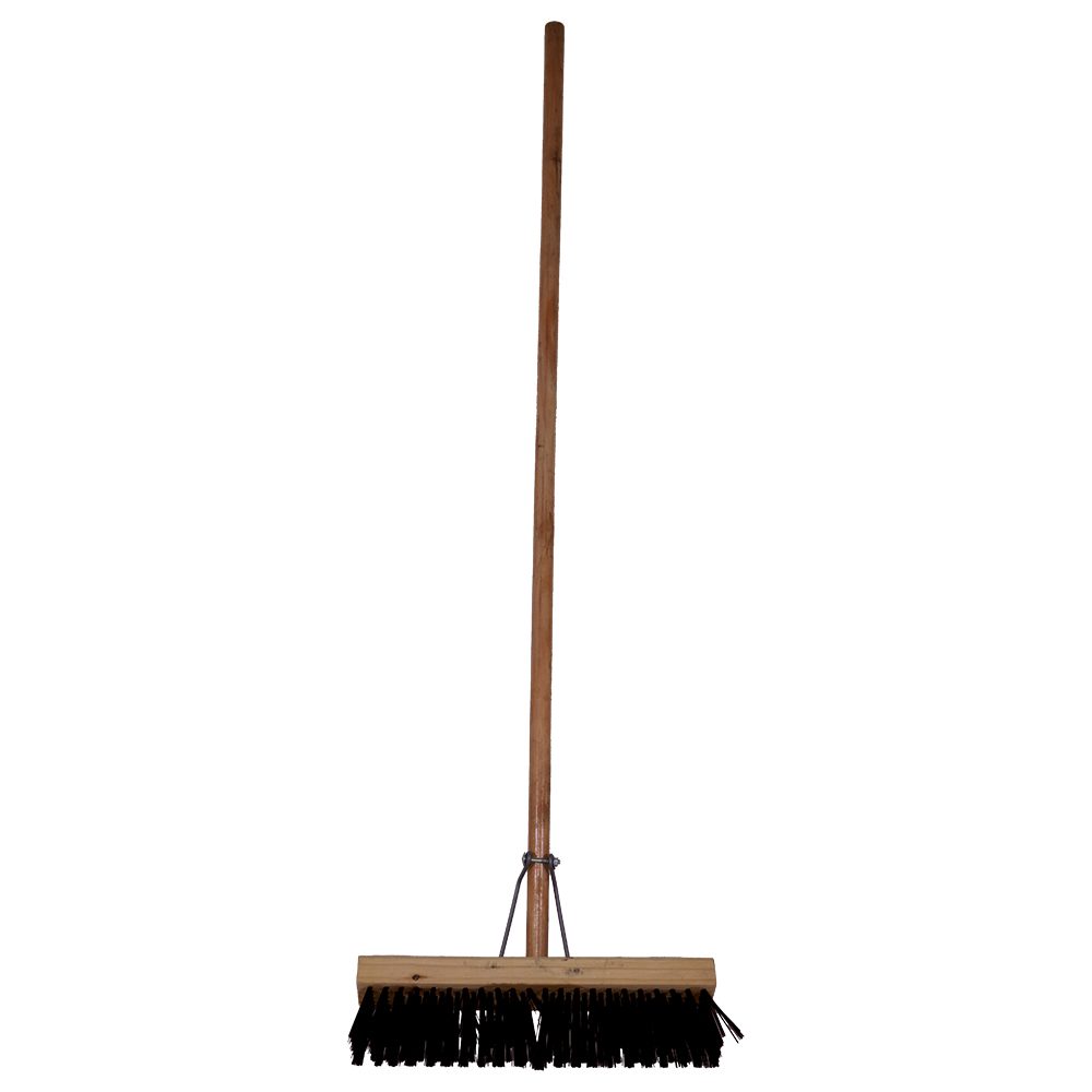 Parrot Products Janitorial Platform Broom Black - Soft Fibre 305mm (12")