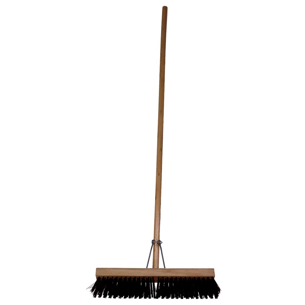 Parrot Products Janitorial Platform Broom Black - Soft Fibre 450mm (18")