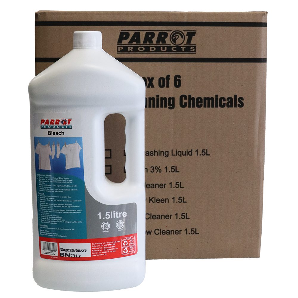 Parrot Products Bleach 1.5L Box Of 6