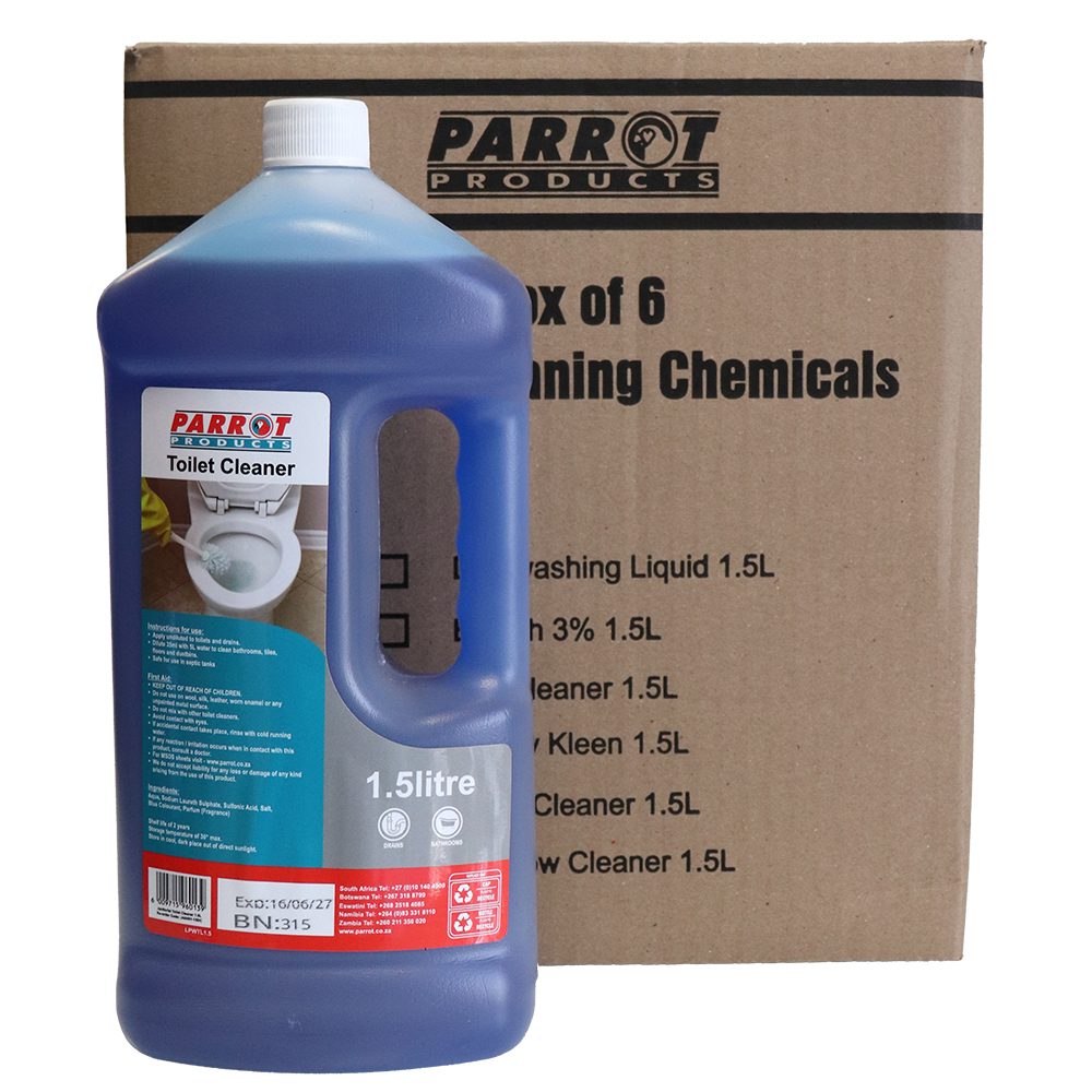 Parrot Products Toilet Cleaner 1.5L Box of 6