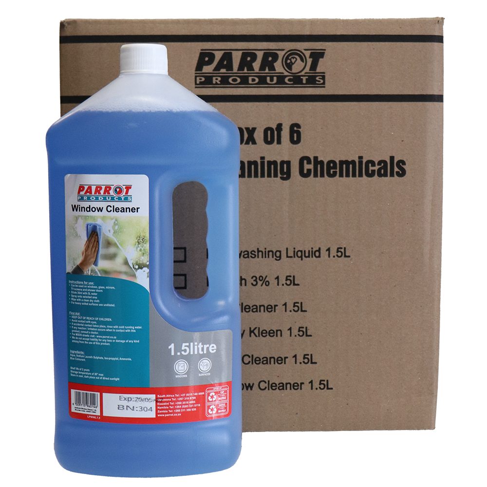 Parrot Products Window Cleaner 1.5L Box of 6