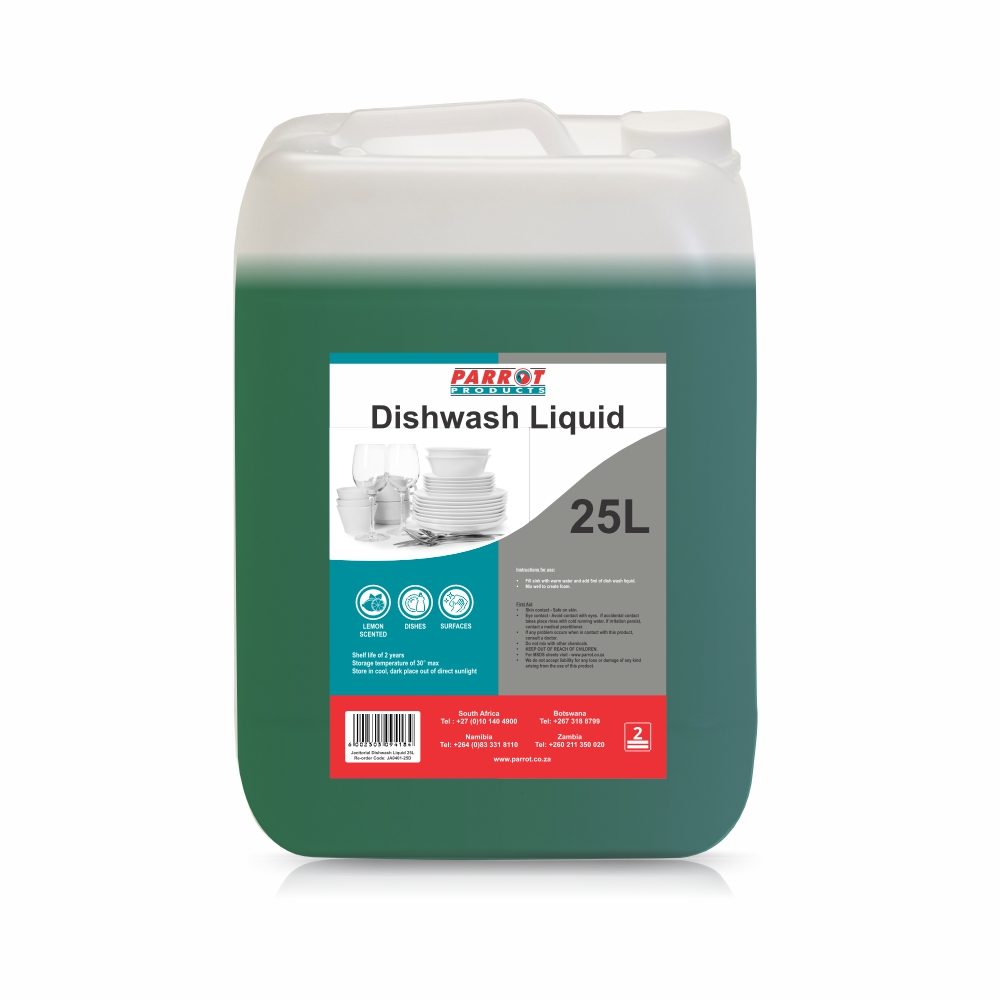 Parrot Products Janitorial Dishwash Liquid 25 Litre