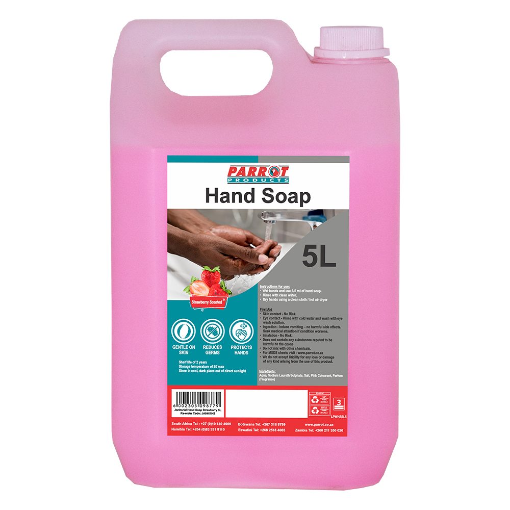 Parrot Products Janitorial Anti-Bacterial Hand Soap Strawberry 5 Litre