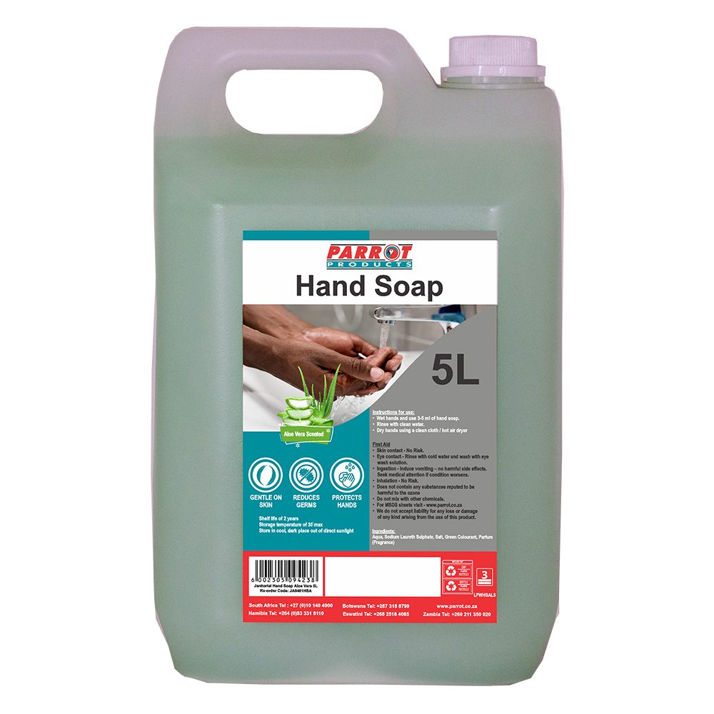 Parrot Products Janitorial Anti-Bacterial Hand Soap Aloe Vera 5 Litre