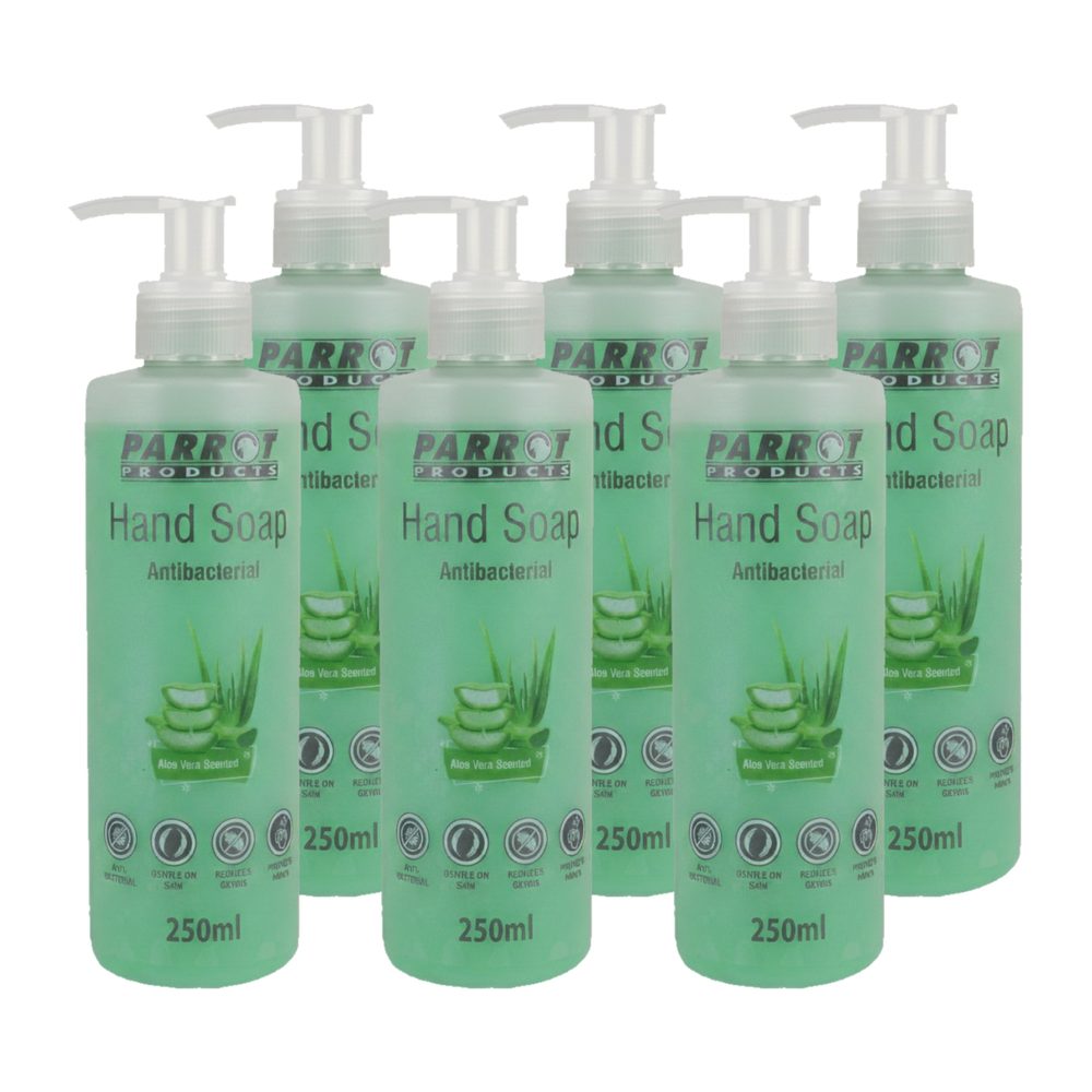 Parrot Products JANITORIAL HAND SOAP ALOE VERA 250ML BOX OF 6