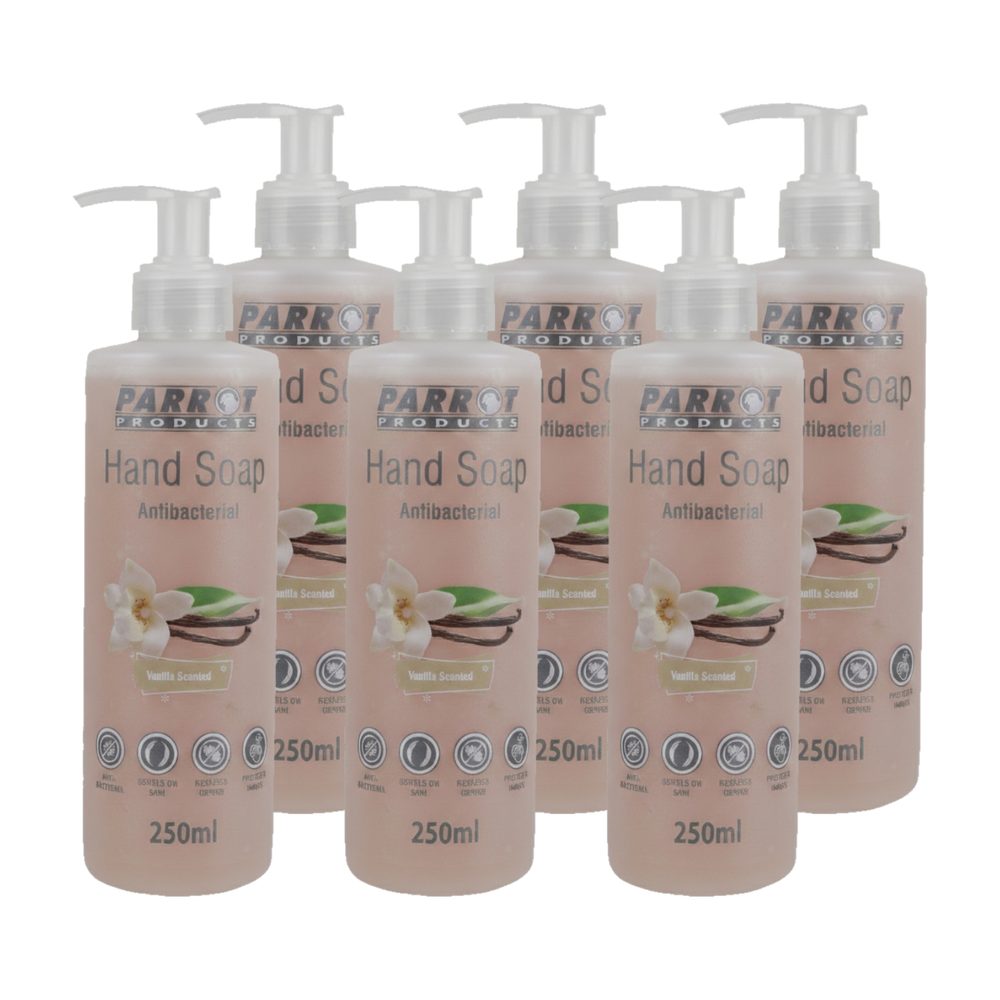 Parrot Products JANITORIAL HAND SOAP VANILLA 250ML BOX OF 6