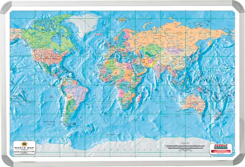 Parrot Products World AA Map (1200*900mm)