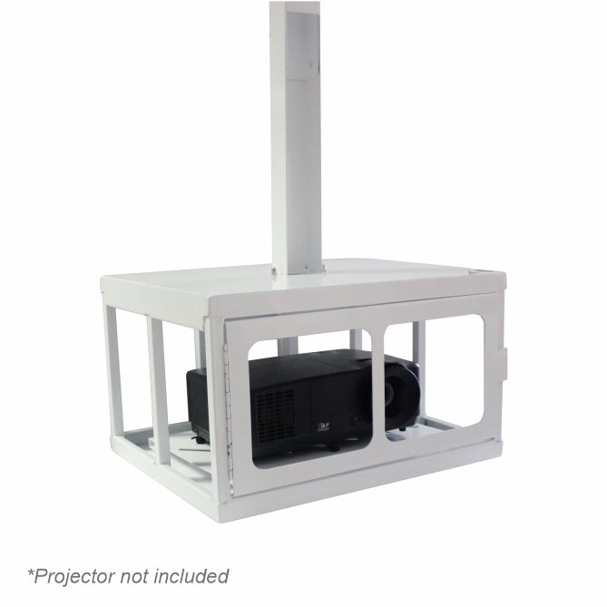 Parrot Products Data Projector Ceiling Mounting Bracket (Lockable Security Cage - 450x220x340mm)