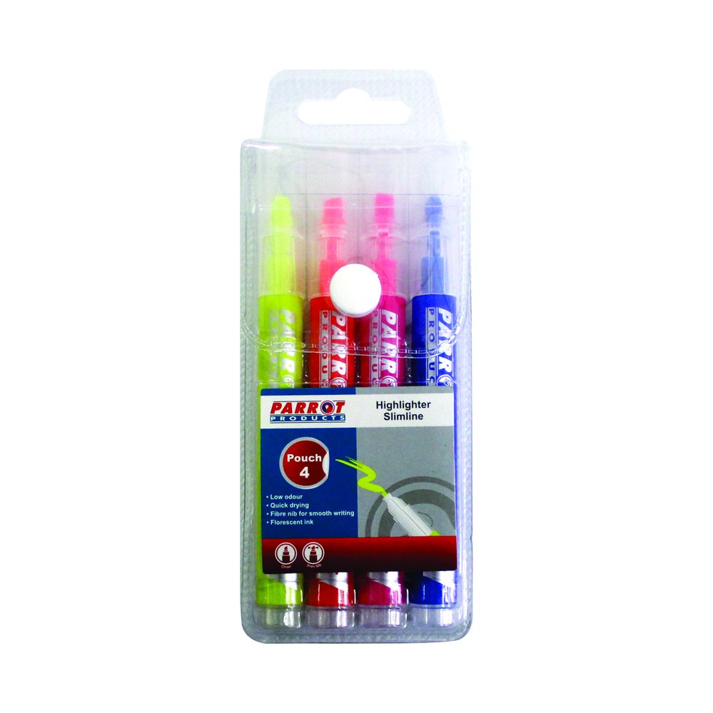 Parrot Products Highlighter Markers Slimline (Pouch 4)
