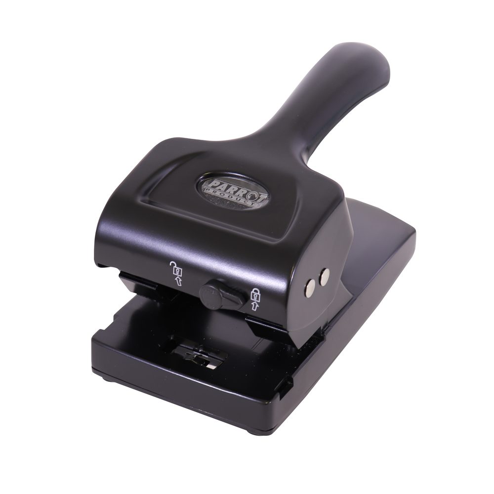 Parrot Products Steel Hole Punch (65 Sheets - Black)