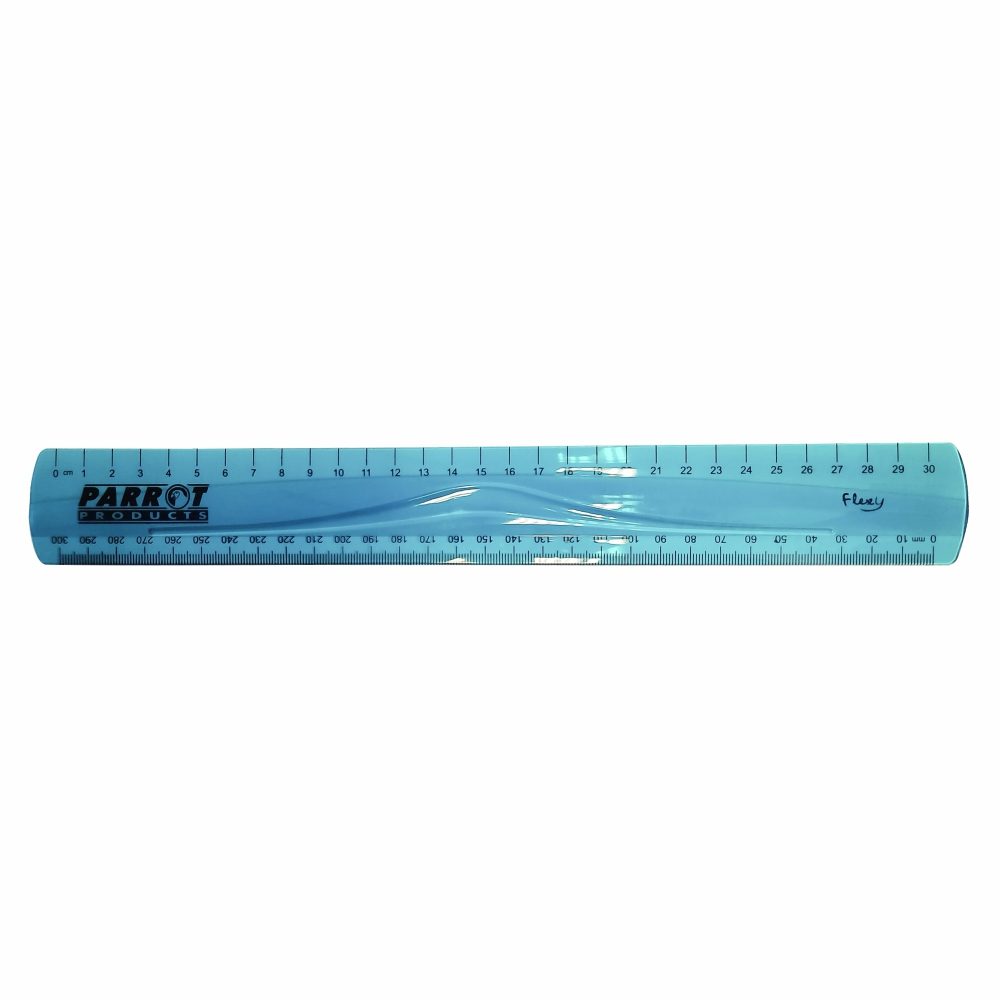 Parrot Products Parrot Flexible Ruler 30cm Blue