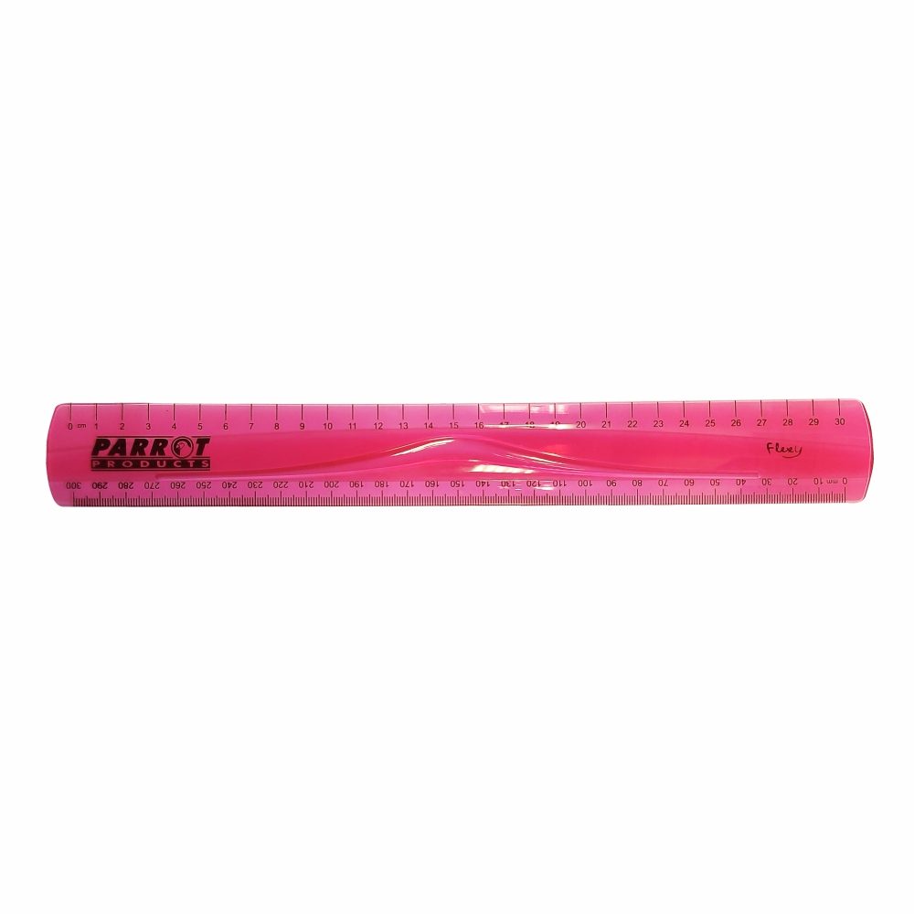 Parrot Products Parrot Flexible Ruler 30cm Pink