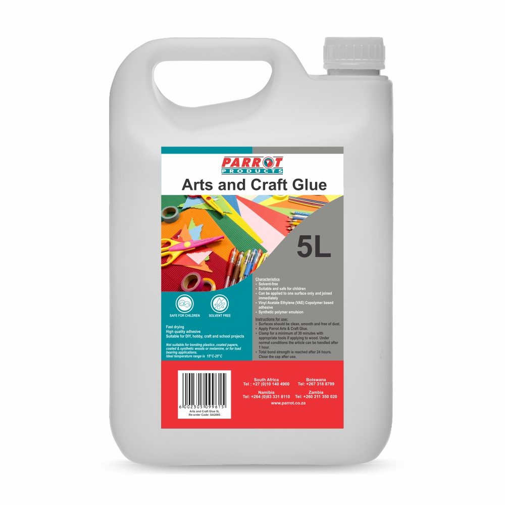 Parrot Products Arts and Craft Glue - 5L